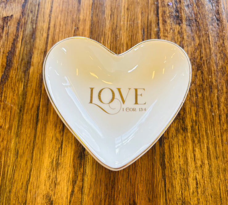LOVE Ceramic Trinket Tray