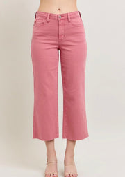 Rose Wide Leg Crop Jeans
