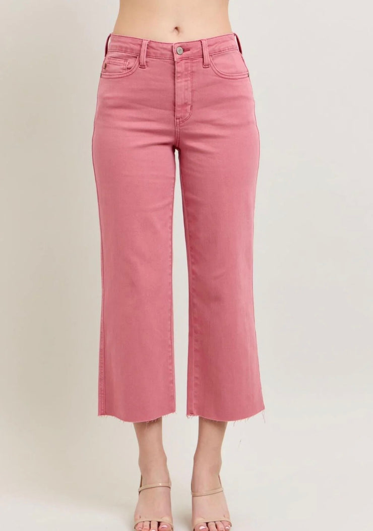 Rose Wide Leg Crop Jeans