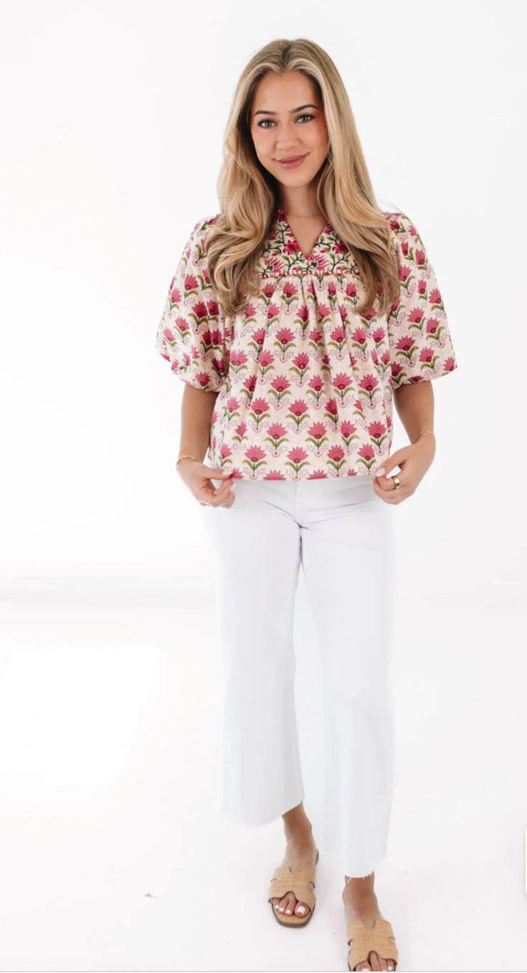 White High Rise Crop Wide Leg Jeans