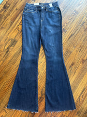 Raw Hem Flare Jean
