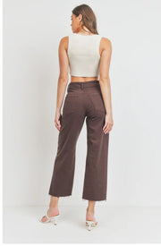 Espresso Wide Leg Utility Jeans