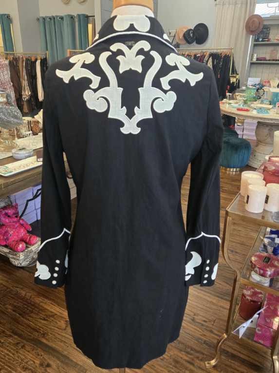 Black Boot Stitch Dress