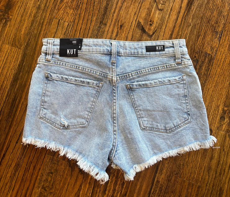 Jane High Rise Frayed Shorts