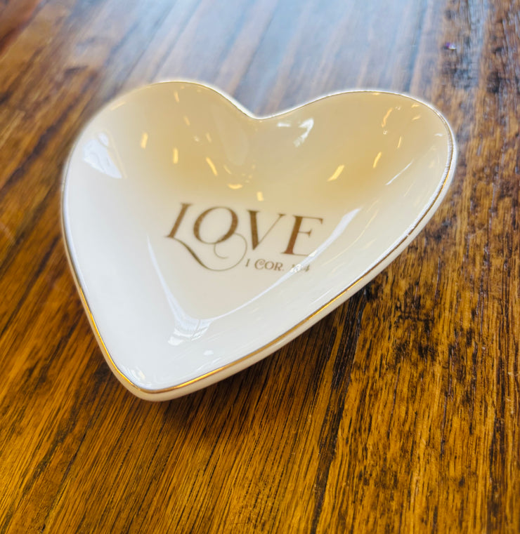 LOVE Ceramic Trinket Tray