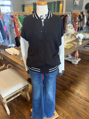 Black and White Varsity Jacket