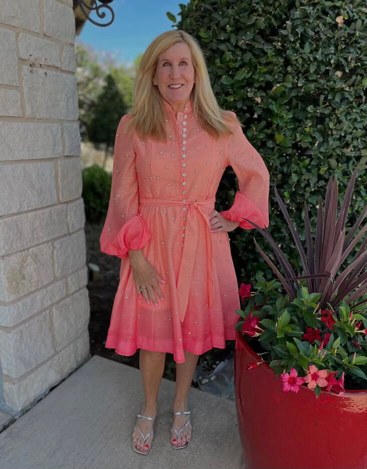 Peachy Sparkle Dress