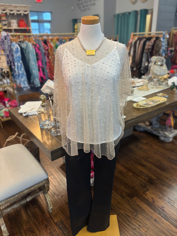 Pearl and Shine Embellished Topper