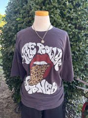 Leopard Rolling Stones Tee