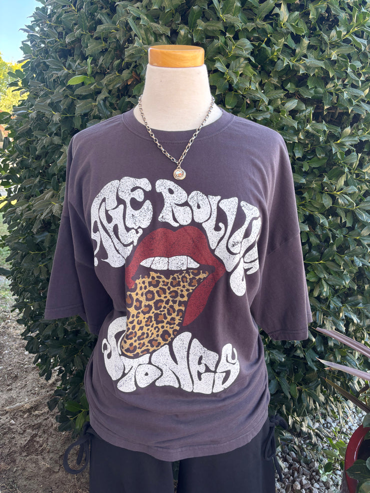 Leopard Rolling Stones Tee