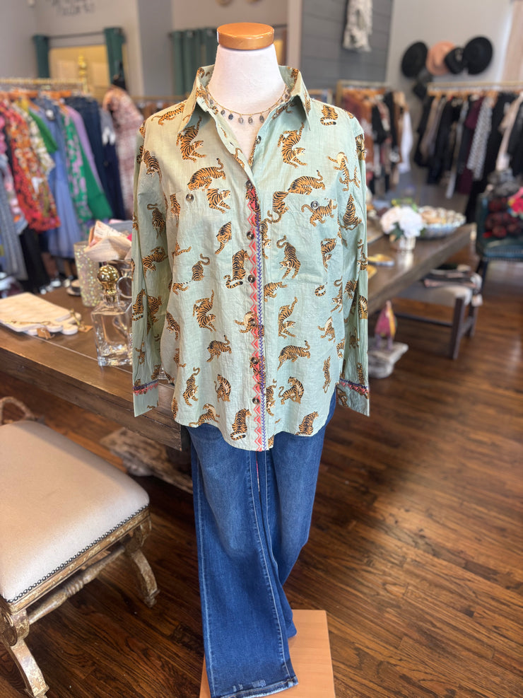 Sage Tiger Shirt