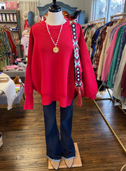 Red Oversize Sweater