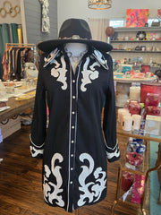 Black Boot Stitch Dress