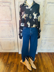 Horse Satin Blouse