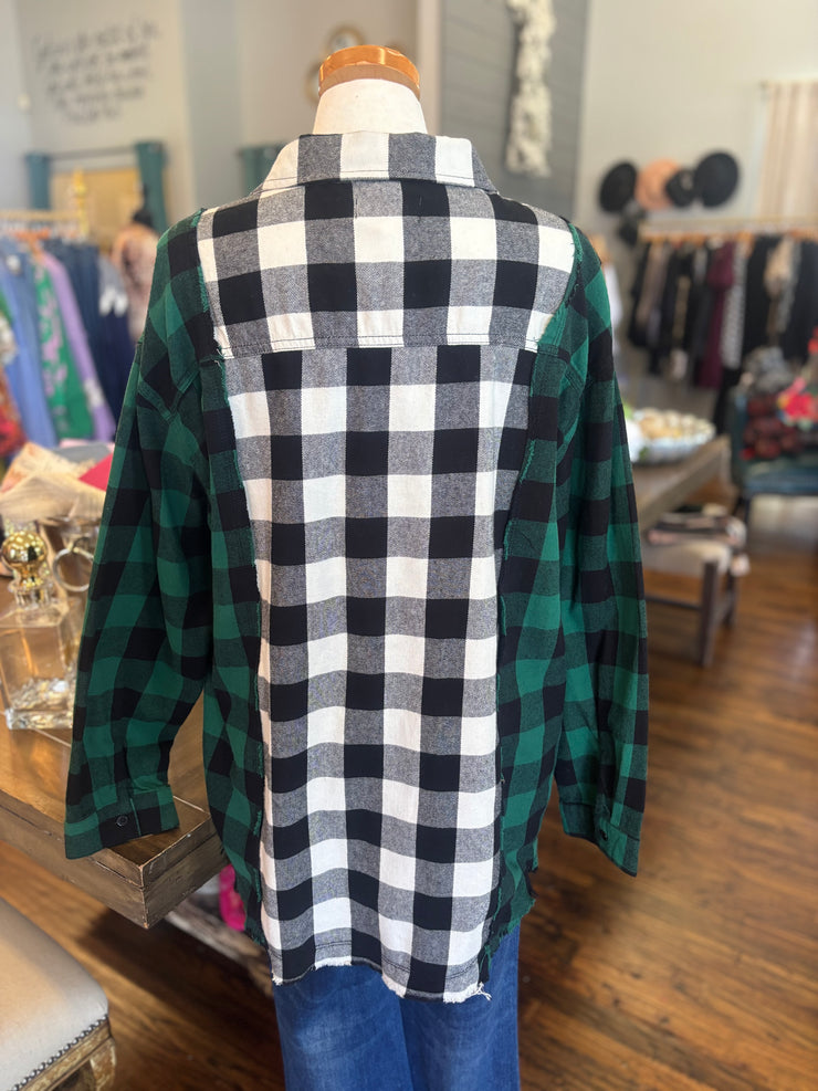 Two Tone Flannel Shirt
