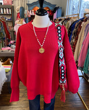 Red Oversize Sweater