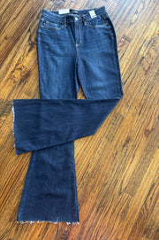 Raw Hem Flare Jean