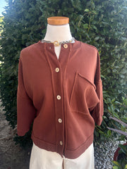 Brown Sweater Top