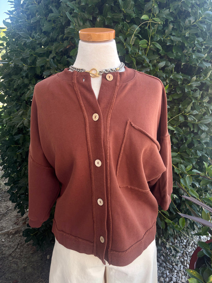Brown Sweater Top