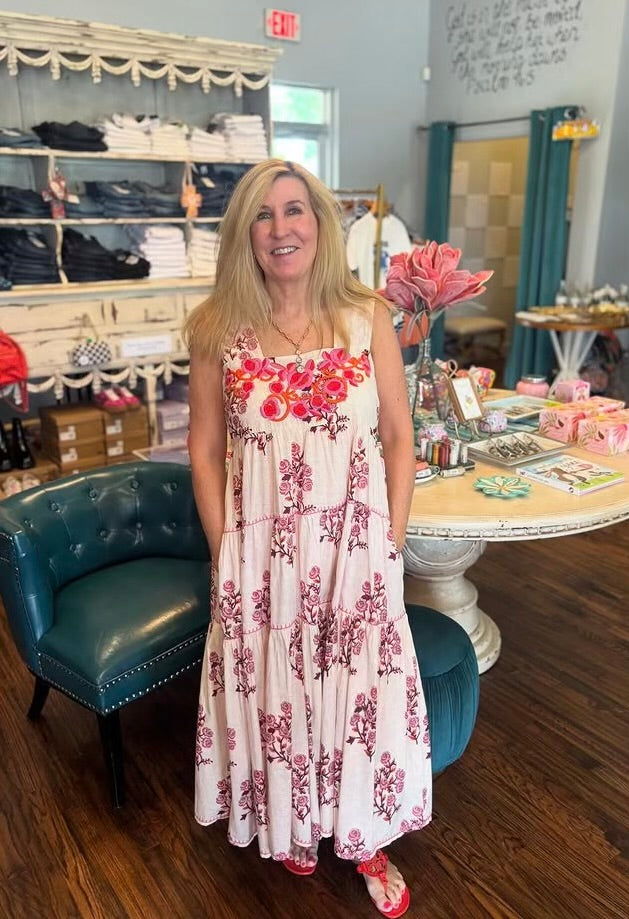 Rosita Embroidered Maxi Dress