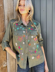 Olive Sketchbook Top