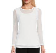 White Mesh Top