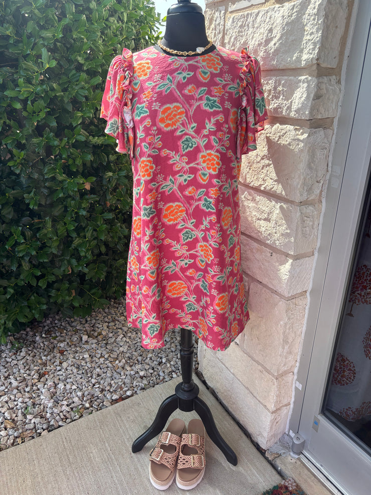 Orange Flower Dress