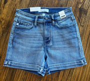 Light Wash Stretch Denim Shorts