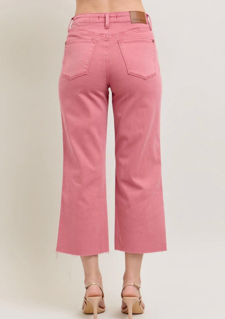 Rose Wide Leg Crop Jeans