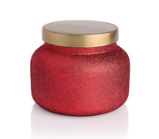 Volcano Red Glam and Glitter Jar Candle