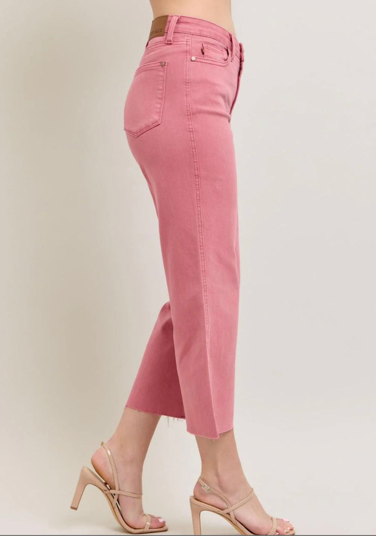 Rose Wide Leg Crop Jeans