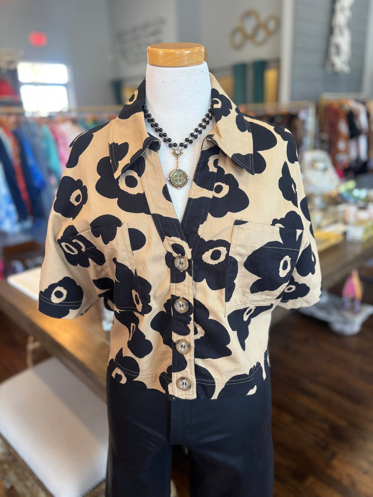 Pop Crop Flower Jacket
