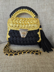 Metallic Woven Purse