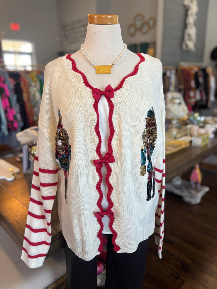 Sequin Nutcracker Sweater