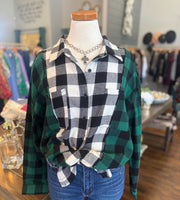 Two Tone Flannel Shirt