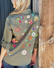 Olive Sketchbook Top