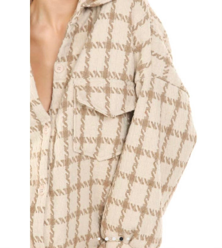 Houndstooth Shacket