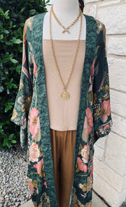 Powder Long Kimono