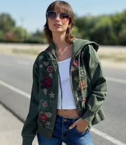Camp Happy Green Hoodie