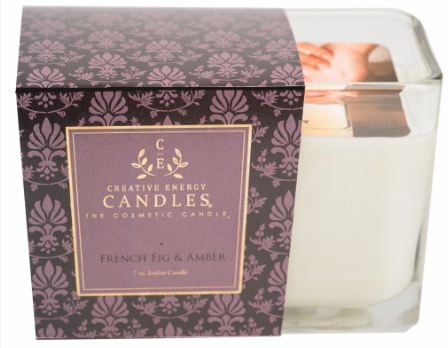 Lotion Candle- French Fig & Amber 10 oz