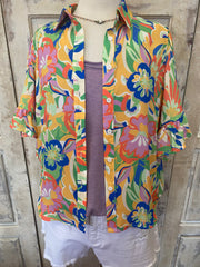 Bright Floral Tropics Top