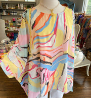 Pink Mix Kaftan