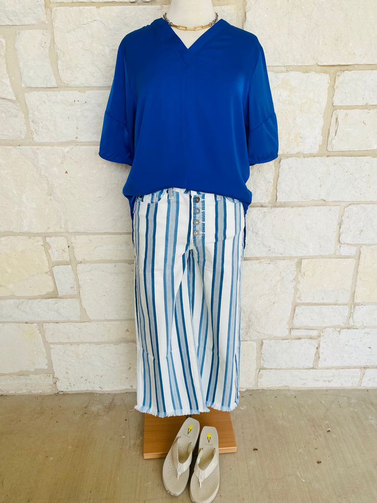 Blue Sea Pullover Top