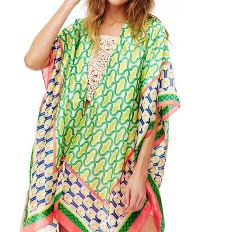 Printed Silky Kimono