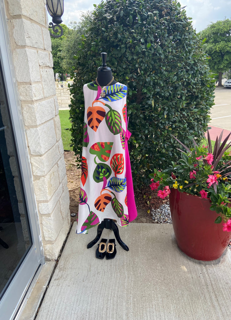 Tropical Color Block Dress
