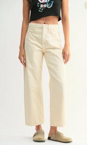 Cream Barrel Denim