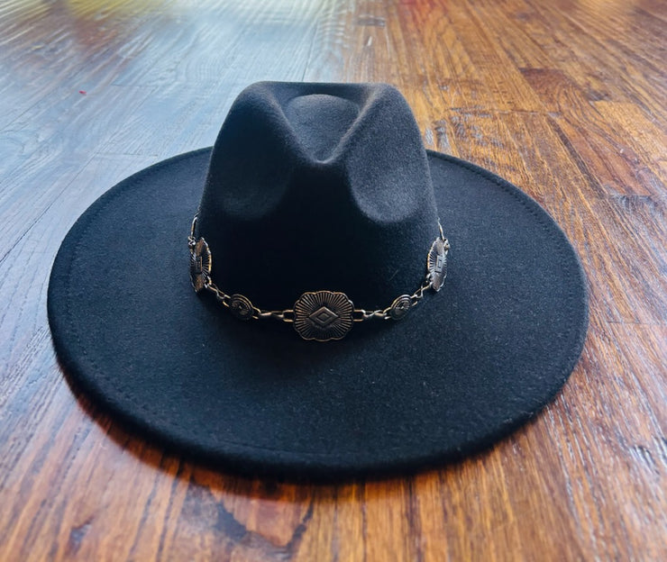 Black Hat w Silver Band