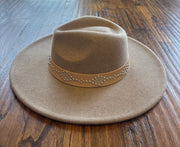 Neutral Grey Studded Hat