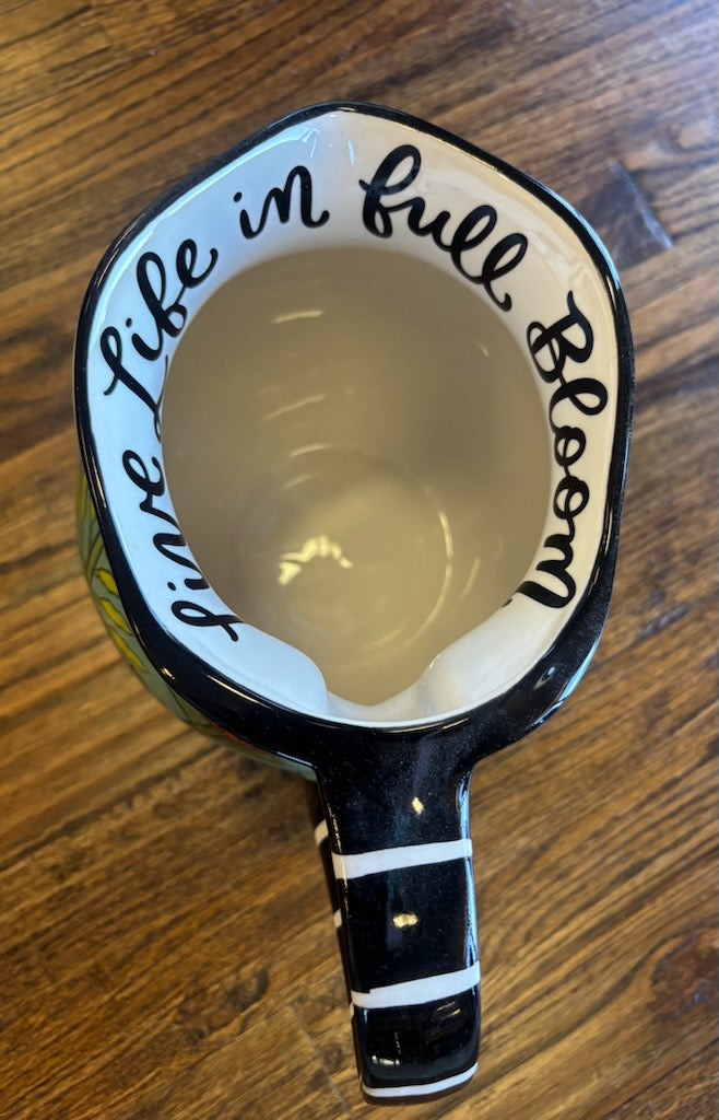 Life In Full Bloom Pitcher