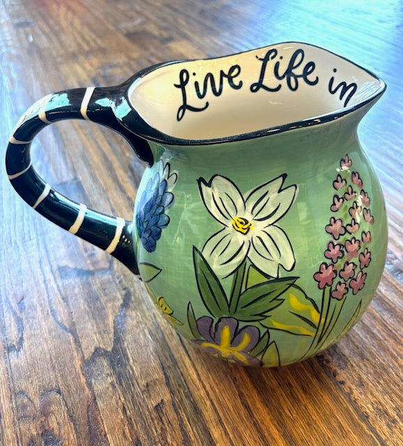 Life In Full Bloom Pitcher